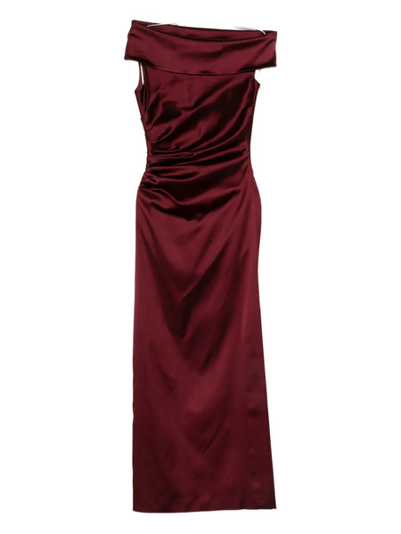  Max Mara Opaco Gown Dress - Red 