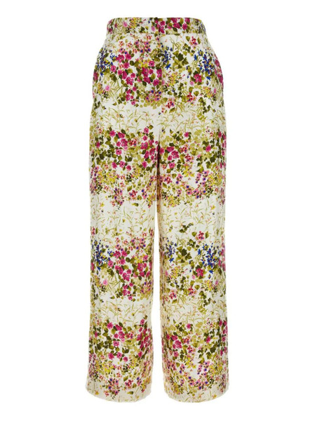  Max Mara Opersos Printed Satin Trousers - Neutrals 