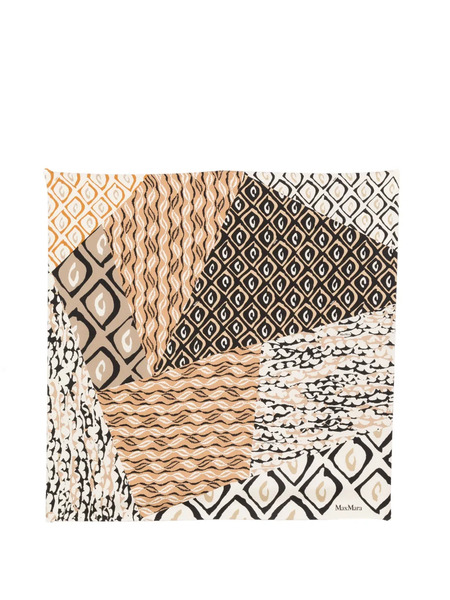  Max Mara Patchwork-print Scarf - Neutrals 