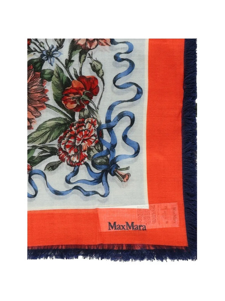  Max Mara Patterned Fringed Scarf - Neutrals 