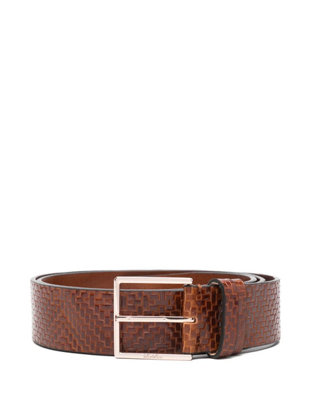  Max Mara Patterned Pin-buckle Belt - Brown 