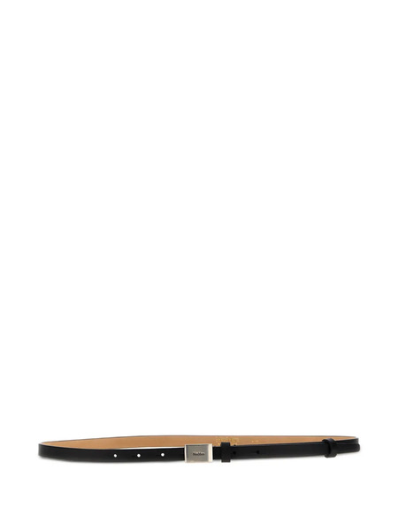  Max Mara Plate Leather Belt - Black 