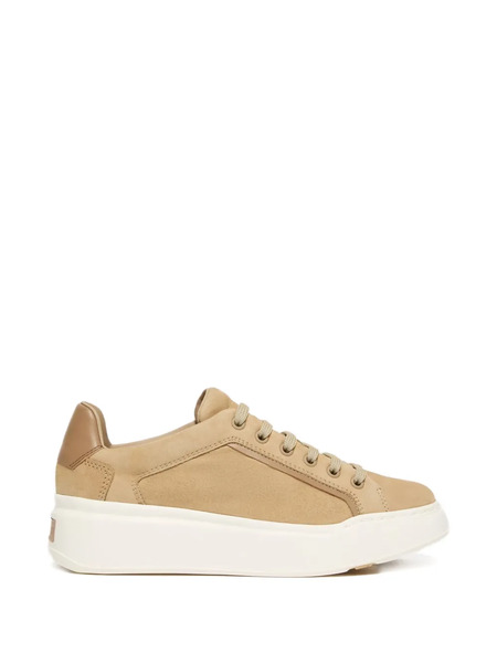 Max Mara Platform Lace-up Sneakers - Neutrals 