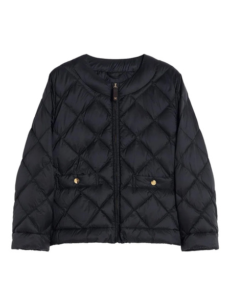  Max Mara Quilted Button-fastening Jacket - Black 