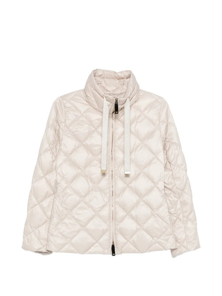  Max Mara Quilted-design Zip-up Jacket - White 