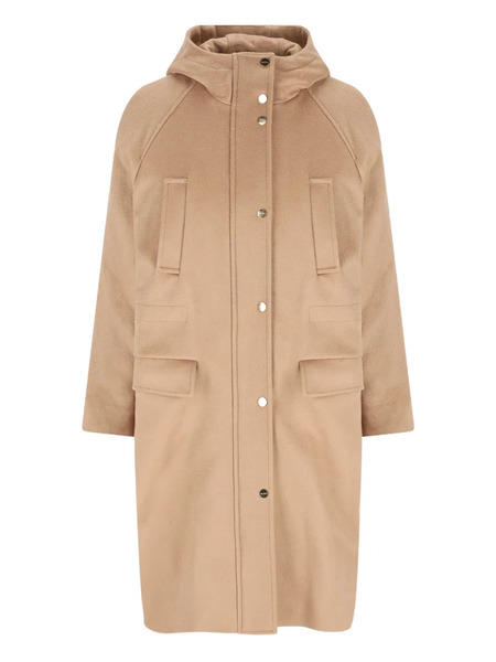  Max Mara Quilted Wool Coat - Brown 