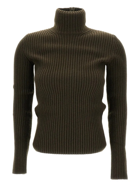  Max Mara Ribbed Turtleneck Sweater - Green 