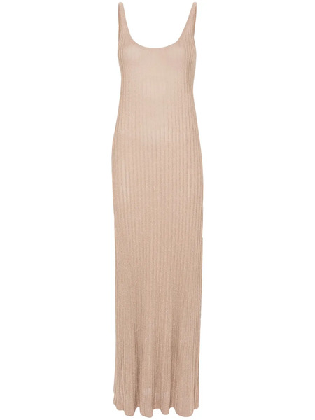  Max Mara Ritmo Lurex-detail Dress - Neutrals 