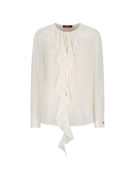  Max Mara Ruffled Blouse - Neutrals 