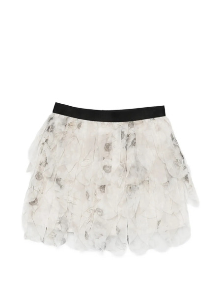  Max Mara Ruffled Mini Skirt - Neutrals 
