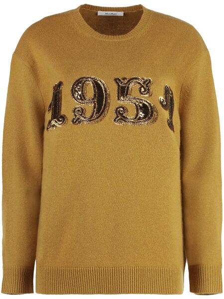  Max Mara Sequin-embellished Sweater - Brown 