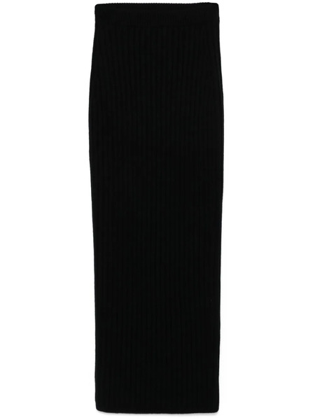  Max Mara Seta Midi Skirt - Black 