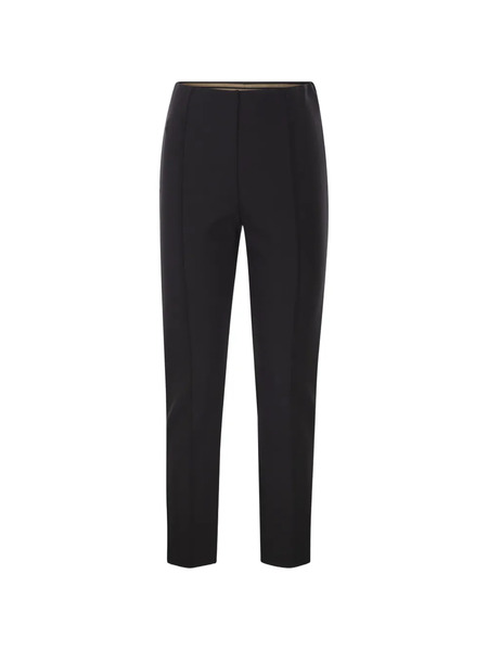  Max Mara Slim Fit Crease Trousers - Black 