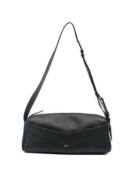  Max Mara Small Mxaskipper Leather Shoulder Bag - Black 