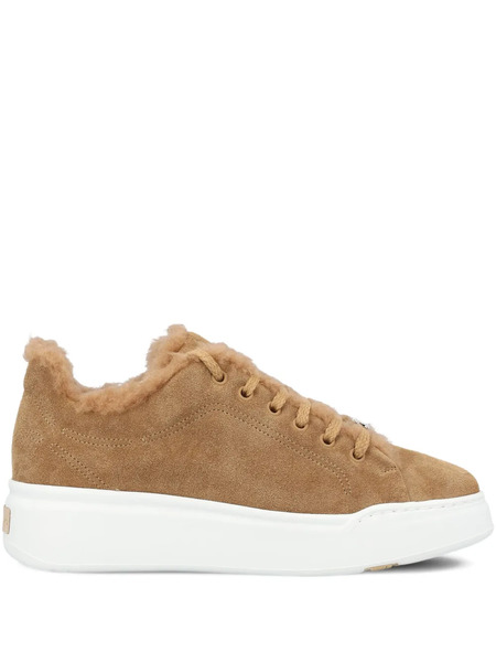  Max Mara Suede-leather Sneakers - Brown 