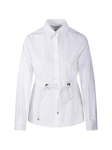  Max Mara Tazzina Drawstring Shirt - White 