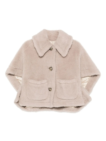  Max Mara Teddy Button-up Cape - Pink 