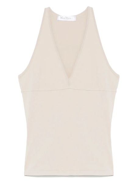  Max Mara V-neck Top - Neutrals 