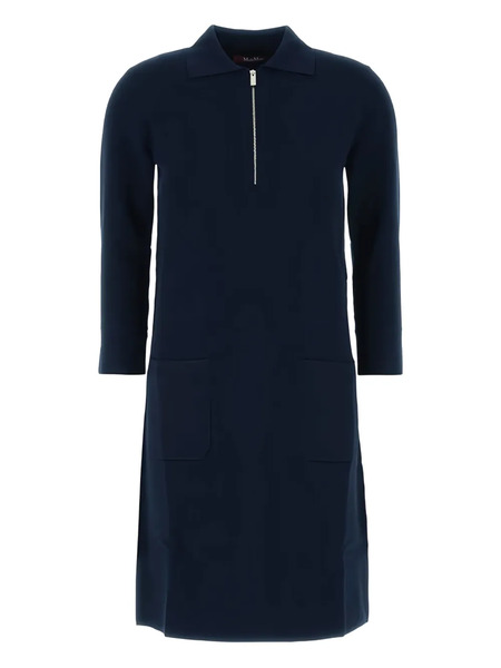  Max Mara Zip-front Dress - Blue 