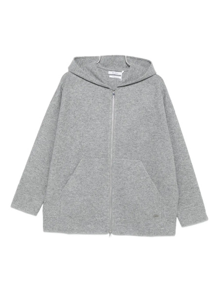  Max Mara Zip-up Wool-blend Hoodie - Grey 