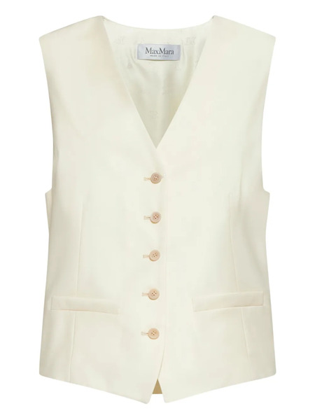  Max Mara Zuai Button Welt-pocket Waistcoat - Neutrals 