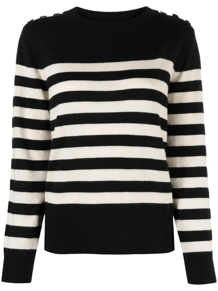  Max & Moi Cashmere Striped Jumper - Black 