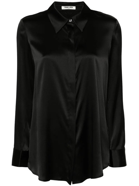  Max & Moi Levy Satin Shirt - Black 