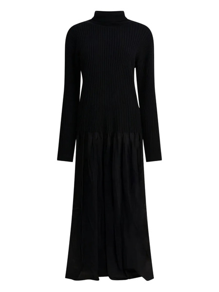  Max & Moi Reve Ribbed-panel Maxi Dress - Black 