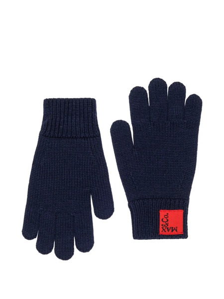  Max&co. Kids Logo-detail Gloves - Blue 