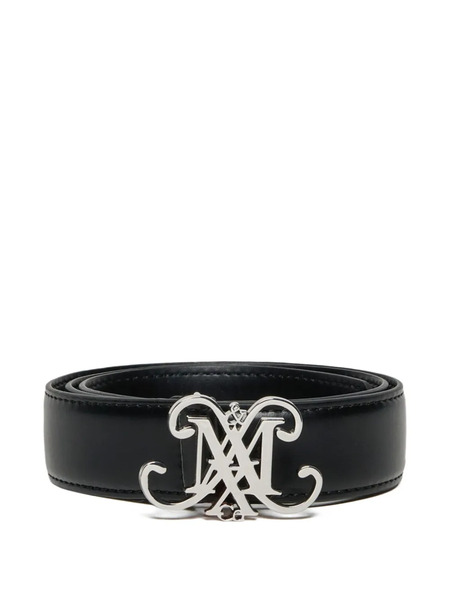  Max&co. Kids Logo-plaque Leather Belt - Black 