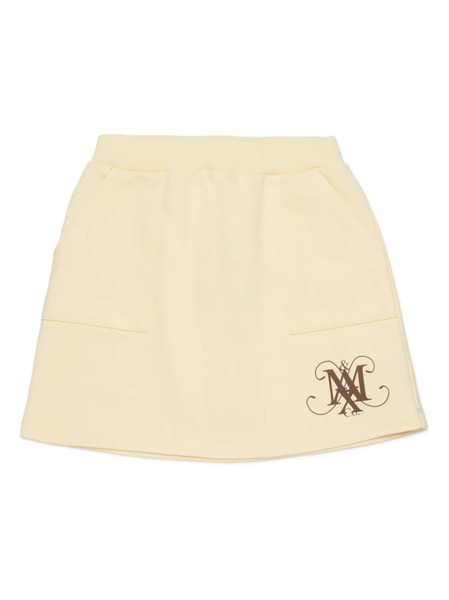  Max&co. Kids Logo Pocket Skirt - Neutrals 