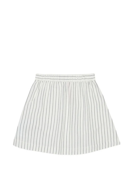  Max&co. Kids Logo Striped Skirt - White 