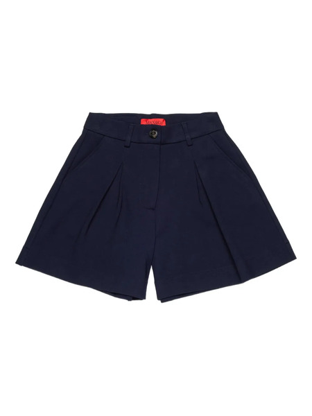  Max&co. Kids Pleated Logo Shorts - Blue 