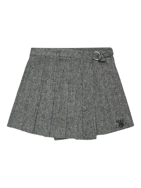 Max&co. Kids Pleated Tweed Skirt - Grey 