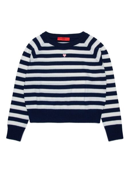  Max&co. Kids Striped Wool Sweater - White 