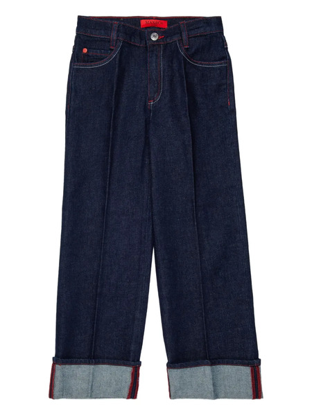 Max&co. Kids Turn-up Hem Jeans - Blue 