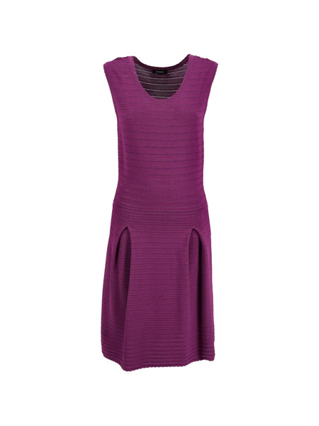  Max&co. Pleated Sleeveless Midi Dress - Purple 