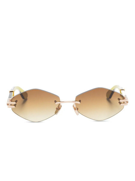  Maybach Eyewear Geometric-frame Rimless Sunglasses - Black 