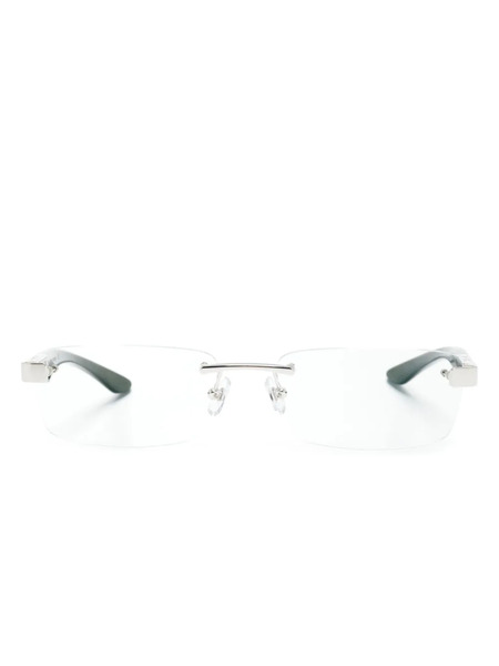  Maybach Eyewear The Artist Iii Rectangle-frame Glasses - Brown 