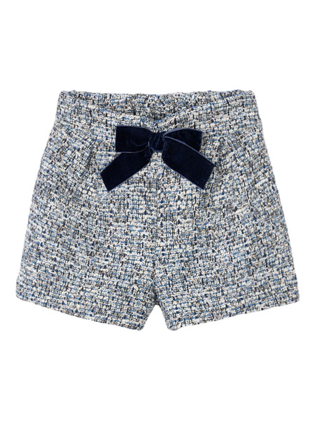  Mayoral Bow-embellished Shorts - Blue 