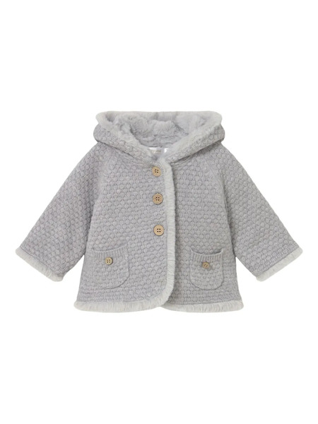  Mayoral Faux-fur Knit Jacket - Grey 