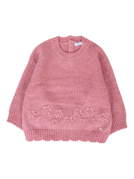  Mayoral Flower-embroidered Jumper - Pink 