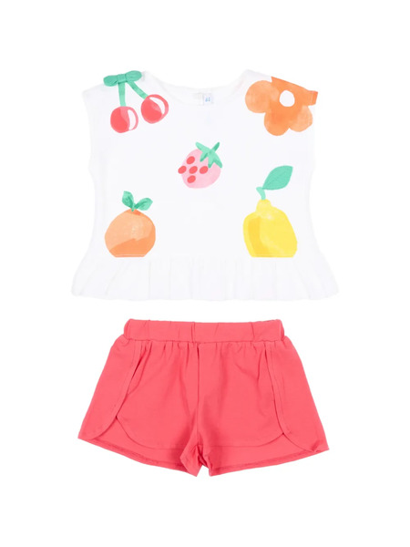  Mayoral Fruit-print Shorts Set - Pink 