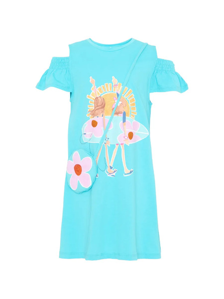  Mayoral Graphic-print Beach Dress - Blue 