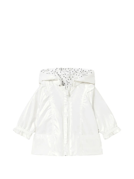  Mayoral Hooded Glossy Jacket - White 