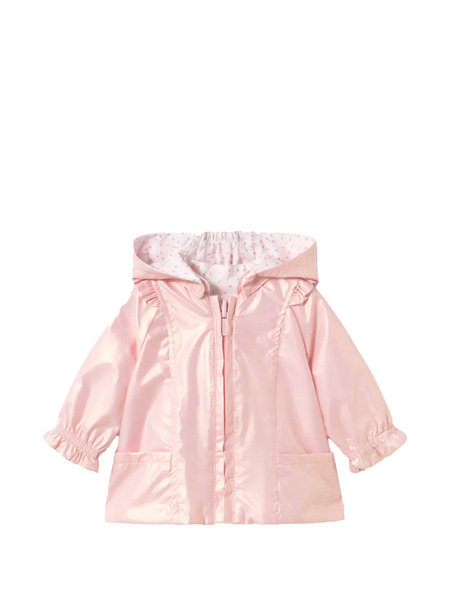  Mayoral Hooded Ruffled Jacket - Pink 