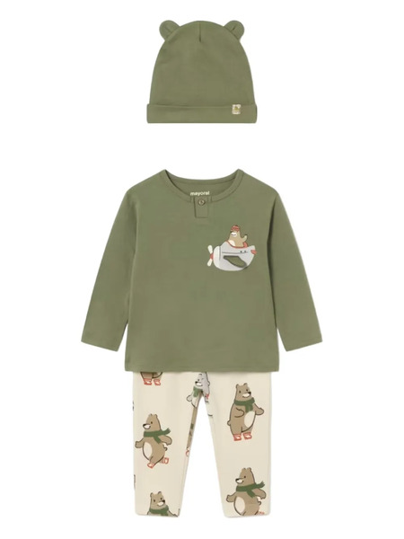  Mayoral Patterned Trouser Set - Green 