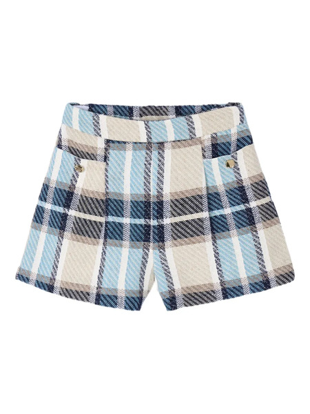  Mayoral Plaid Shorts - Blue 