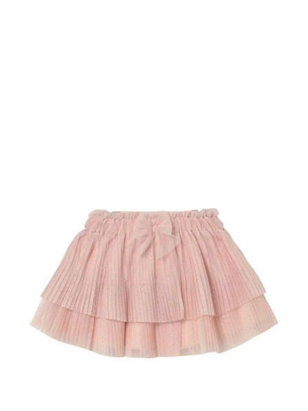  Mayoral Pleated Tulle Skirt - Pink 