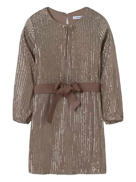  Mayoral Sequin-embellished Dress - Brown 